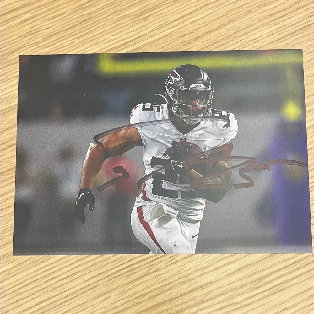 Autographed Football Player Art Print
